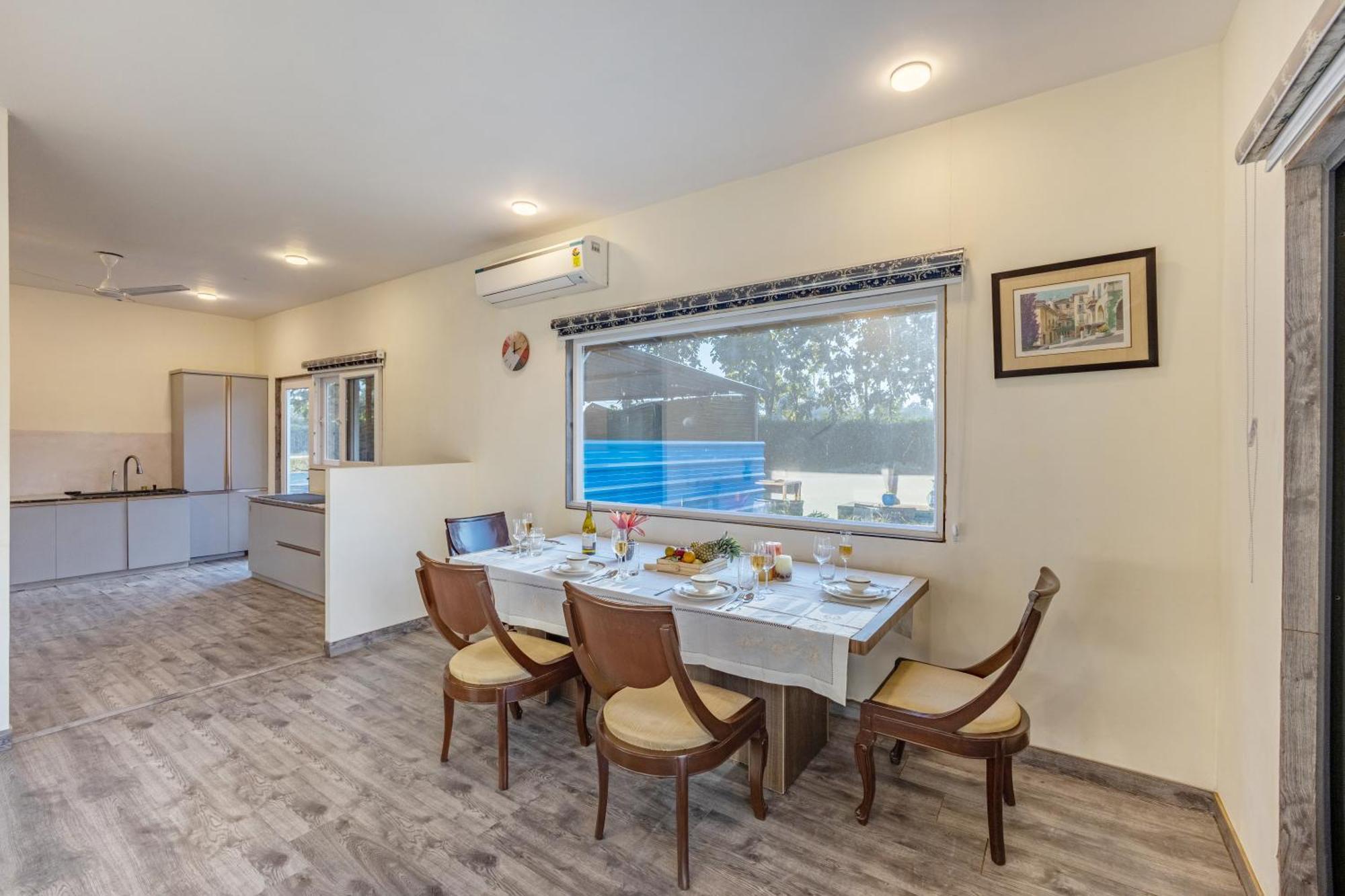 Elivaas Hidden Oasis 4Bhk With Pool, Mud House & Container House Villa Dhauj Exterior foto