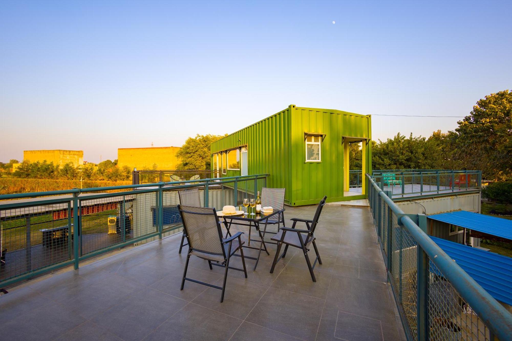 Elivaas Hidden Oasis 4Bhk With Pool, Mud House & Container House Villa Dhauj Exterior foto