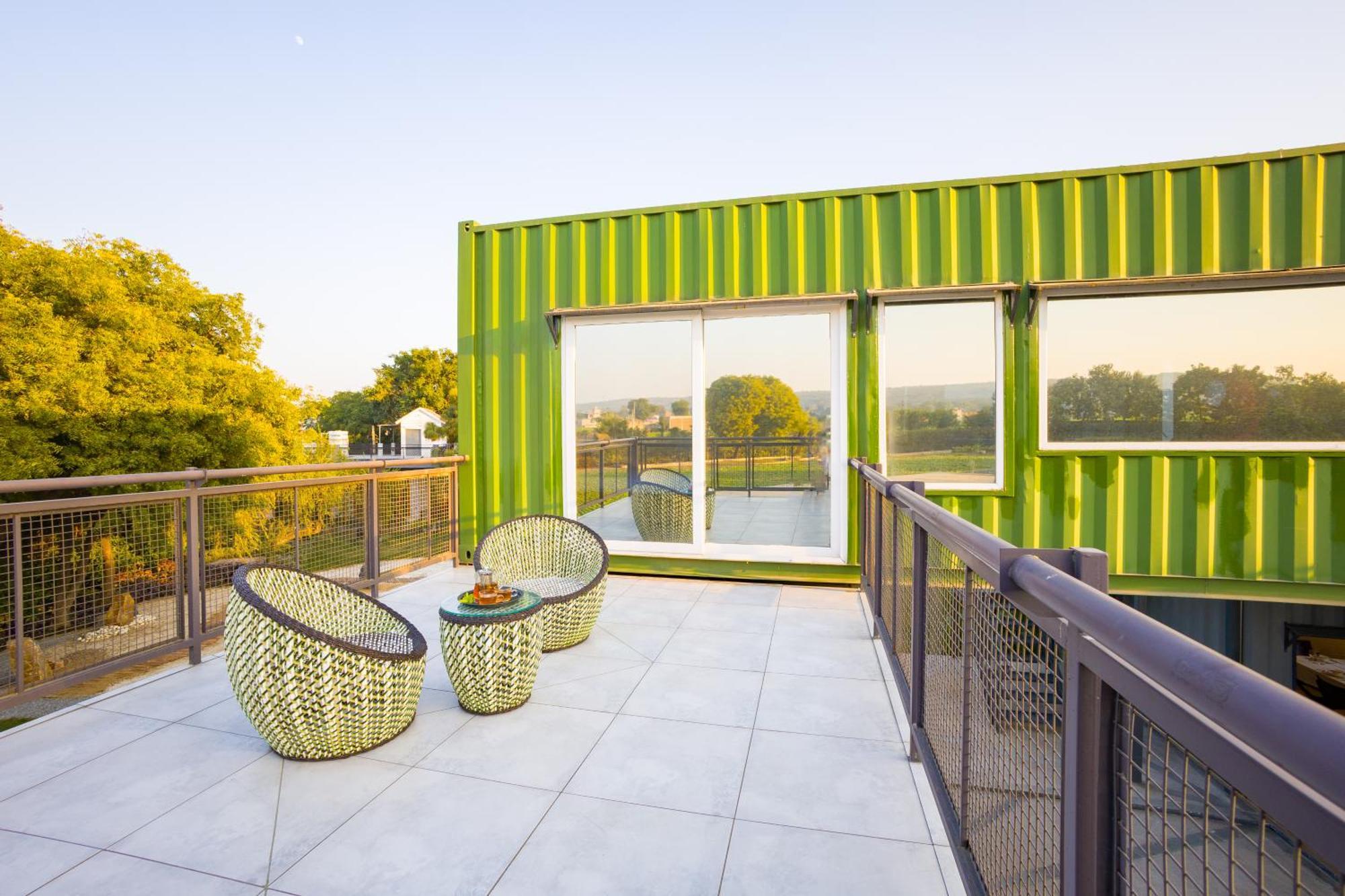 Elivaas Hidden Oasis 4Bhk With Pool, Mud House & Container House Villa Dhauj Exterior foto