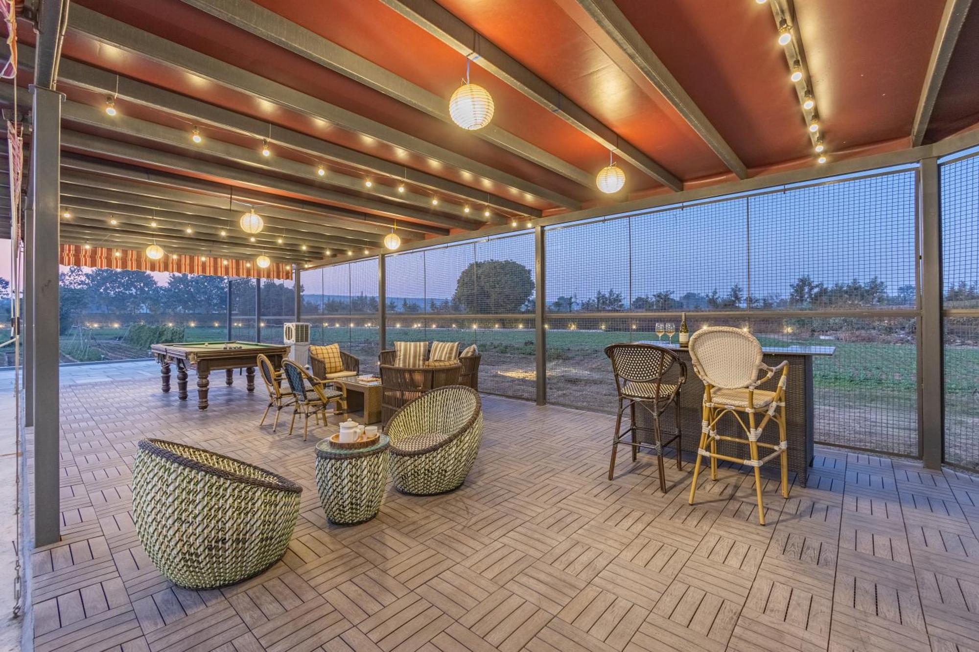 Elivaas Hidden Oasis 4Bhk With Pool, Mud House & Container House Villa Dhauj Exterior foto