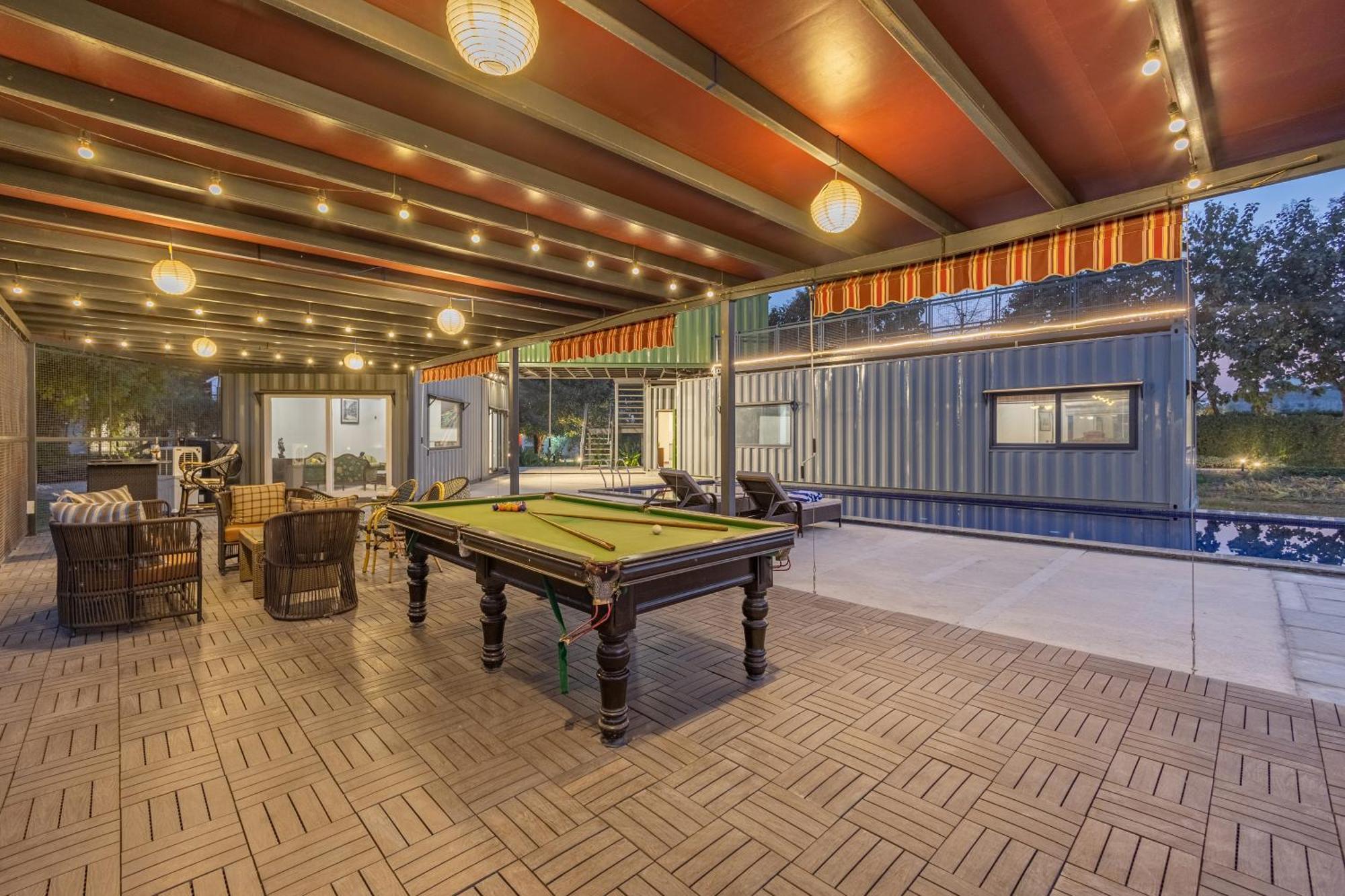 Elivaas Hidden Oasis 4Bhk With Pool, Mud House & Container House Villa Dhauj Exterior foto