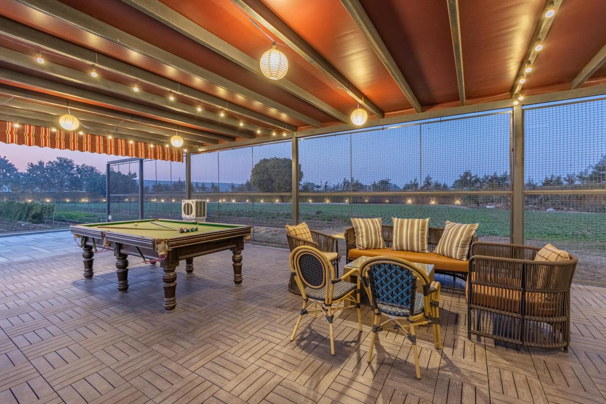 Elivaas Hidden Oasis 4Bhk With Pool, Mud House & Container House Villa Dhauj Exterior foto